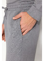 Trendyol Dark Gray Regular Fit Knitted Pajamas Set