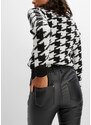 bonprix Strečové kalhoty s povrchovou úpravou a pohodlnou pasovkou Skinny Černá