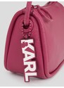 Tmavě růžová dámská kabelka KARL LAGERFELD - Dámské