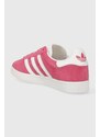 Semišové sneakers boty adidas Originals Gazelle 85 růžová barva, IG5004