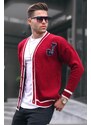 Madmext Claret Red Men's Knitwear Cardigan 6314