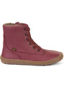 Zimní boty Froddo barefoot tex laces BORDEAUX dětské AW23