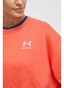 Mikina Under Armour dámská, oranžová barva, s aplikací, 1379475