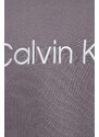 Bavlněná mikina Calvin Klein Underwear šedá barva, s kapucí, s aplikací