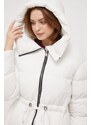 Péřová bunda Hetrego dámská, bílá barva, zimní