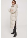Péřová bunda Bomboogie Anvers dámská, béžová barva, zimní, oversize