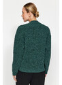 Trendyol Mint Udržitelnější pletený svetr s výstřihem do V