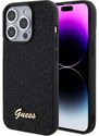 Ochranný kryt na iPhone 15 Pro - Guess, Square Mirror Script Logo Black