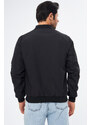 River Club Men's College Collar Black Waterproof Jacket