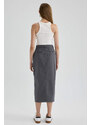 DEFACTO A Cut Wowen Fabrics Maxi Skirt