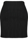 Trendyol Curve Black Striped Interlock Knitted Skirt