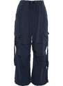 Trendyol Navy Blue Regular Waist Jogger Jeans s cargo kapsou