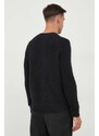 Vlněný svetr Polo Ralph Lauren pánský, černá barva