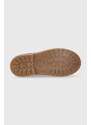 Dětské semišové boty Pom D'api TRIX BACK zlatá barva
