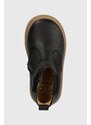 Dětské kožené kotníkové boty Pom D'api TRIX JOD ZIP černá barva