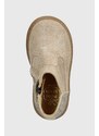 Dětské semišové boty Pom D'api TRIX BACK zlatá barva