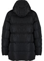 Trendyol černý vodoodpudivý nafukovací kabát s kapucí