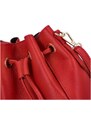 Delami Vera Pelle Dámská kožená kabelka přes rameno červená - Delami Volira červená