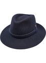 Cestovní nemačkavý voděodolný modrý klobouk Mayser - Doren