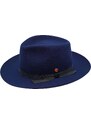 Luxusní modrý klobouk Fedora - Mayser Ari Tinte