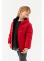 River Club Girl's Water and Windproof Fiber Red Hooded Coat