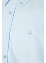 Trendyol Blue Regular Fit Embroidery Detailed Shirt