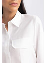 DEFACTO Crop Sensual Long Sleeve Shirt