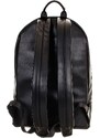 Guess pánský batoh černý s monogramem a koženým vzhledem