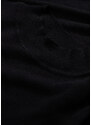 bonprix Pletené šaty s rolákovým límcem Černá