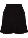 Trendyol Black Mini Cotton Sweater Skirt