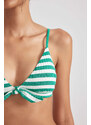 DEFACTO Regular Fit Striped Bikini Top