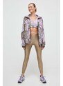 Bunda adidas by Stella McCartney dámská, fialová barva, přechodná, oversize