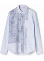 Košile Desigual 23WMCW35 MAN WOVEN SHIRT LONG SLEEVE regular, s klasickým límcem