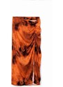 Sukně Desigual 23WWFW07 WOMAN WOVEN SKIRT LONG oranžová barva, midi