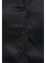 Košile Superdry dámská, černá barva, regular, s klasickým límcem
