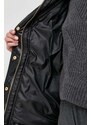 Péřová bunda MICHAEL Michael Kors dámská, černá barva, přechodná