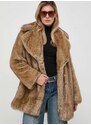 Kabát MICHAEL Michael Kors dámský, béžová barva, přechodný, oversize
