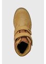 Dětské semišové zimní boty Primigi žlutá barva