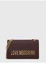Kabelka Love Moschino hnědá barva