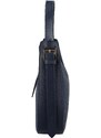 Delami Vera Pelle Elegantní dámská kožená kabelka Avril, tmavě modrá