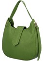 Delami Vera Pelle Elegantní dámská kožená kabelka Avril, zelená