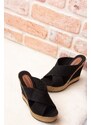 Fox Shoes Black Women's Slippers