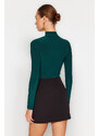 Trendyol Emerald Cut Out Detailed Choker Collar Fitted/Simple Knitted Body with Snap Snaps