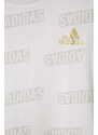 Dětské tričko adidas JB BLUV Q4AOP T béžová barva