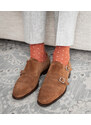 BUBIBUBI Oranžové ponožky s puntíky 39-42