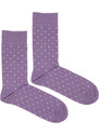 BUBIBUBI Fialové ponožky s puntíky 39-42