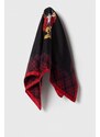 Hedvábný kapesníček Polo Ralph Lauren černá barva