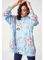 Bigdart 4125 Oversized Sweat Dress - Ice Blue