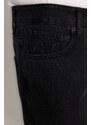 Trendyol Black Wide Fit Cargo Pocket Jeans Loose Denim Trousers