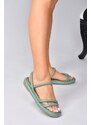 Fox Shoes Women's Green Sandals